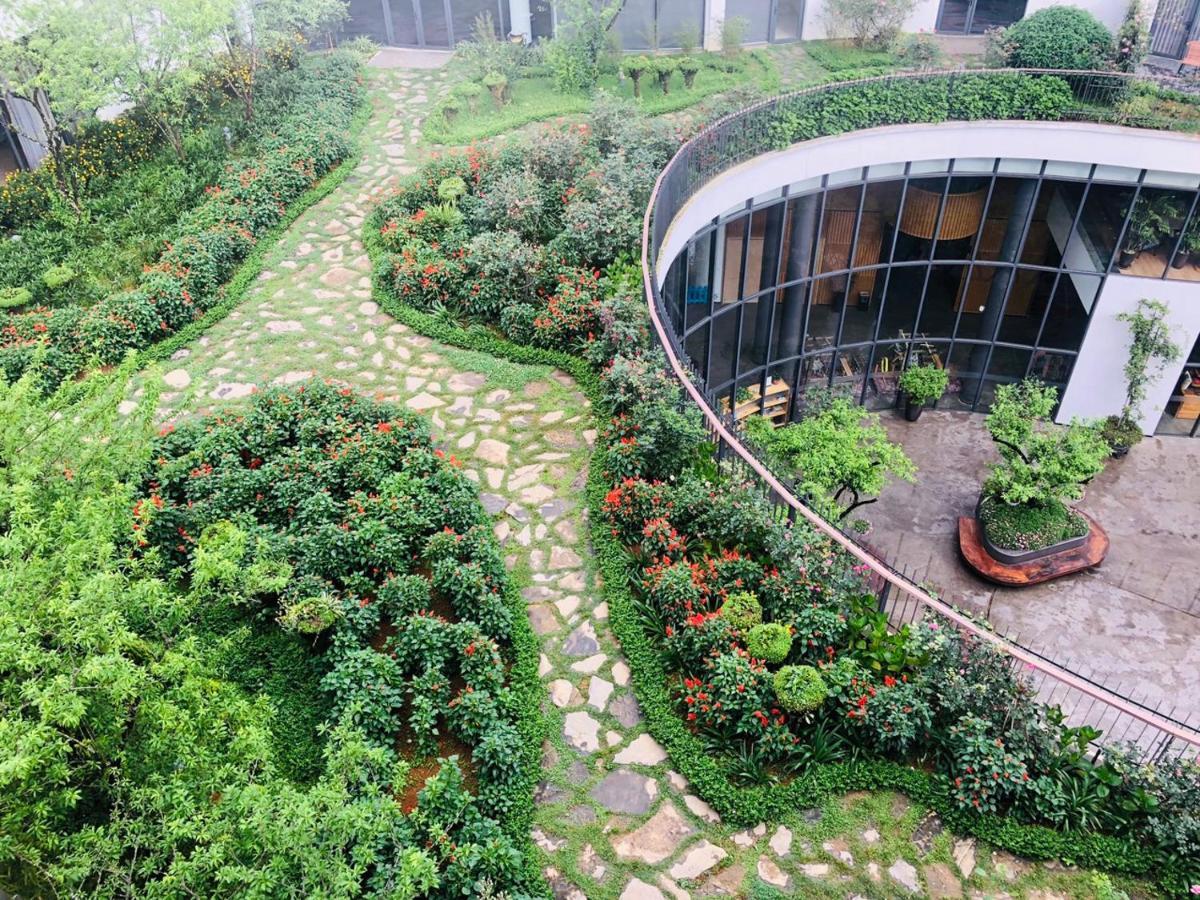 Pao'S Sapa Leisure Hotel Exterior foto The rooftop garden